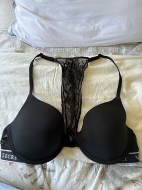 Victoria's Secret Black Lace Racerback Bra